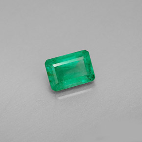 Esmeralda verde natural de 1,04 ct, corte esmeralda, VS-SI