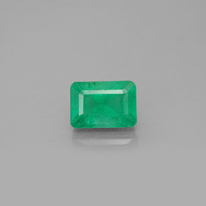 Esmeralda verde natural de 1,22 ct, corte esmeralda, VS-SI