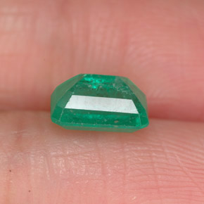Esmeralda verde natural de 1,11 ct, corte esmeralda, SI-I1