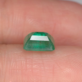 Esmeralda Verde natural de 1.12 ct, corte esmeralda, SI-I1