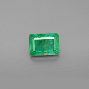 Esmeralda verde natural de 1,13 ct, corte esmeralda, VS-SI