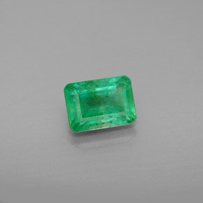 Esmeralda verde natural de 1,13 ct, corte esmeralda, VS-SI