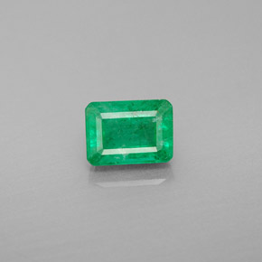 Esmeralda verde natural de 1,18 ct, corte esmeralda, VS-SI