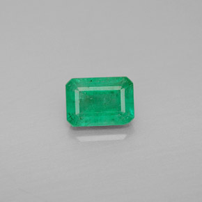 Esmeralda verde natural de 1,08 ct, corte esmeralda, VS-SI