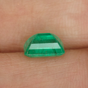 Esmeralda verde natural de 1,07 ct, corte esmeralda, SI-I1