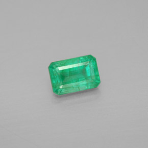 Esmeralda verde natural de 1,03 ct, corte esmeralda, SI