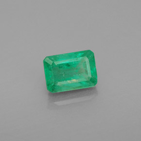 Esmeralda verde natural de 1,13 ct, corte esmeralda, SI