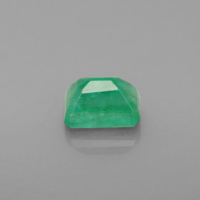 Esmeralda verde natural de 1,13 ct, corte esmeralda, SI