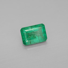 Esmeralda verde natural de 1,03 ct, corte esmeralda, SI
