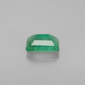 Esmeralda verde natural de 0,96 ct, corte esmeralda, VS-SI