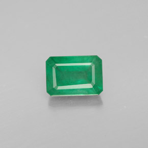 Esmeralda verde natural de 1,01 ct, corte esmeralda, VS-SI