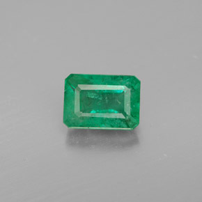 Esmeralda verde natural de 1,13 ct, corte esmeralda, VS-SI