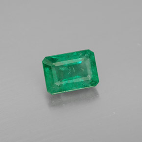 Esmeralda verde natural de 1,13 ct, corte esmeralda, VS-SI