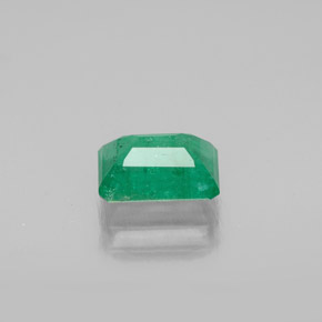 Esmeralda verde natural de 0,95 ct, corte esmeralda, VS-SI