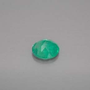 Esmeralda verde natural de 0,57 ct, corte redondo, VS-SI