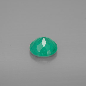 Esmeralda verde natural de 0,61 ct, corte redondo, VS-SI