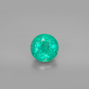 Esmeralda Verde natural de 1.16 ct, Corte Redondo, VS-SI
