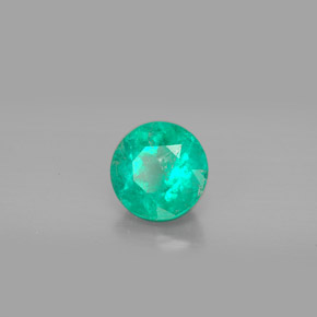 Esmeralda Verde natural de 1.16 ct, Corte Redondo, VS-SI