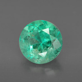 Esmeralda verde natural de 2,71 ct, corte redondo, VS-SI