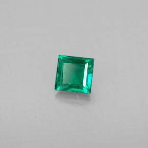 Esmeralda verde natural de 0,33 ct, baguette, SI