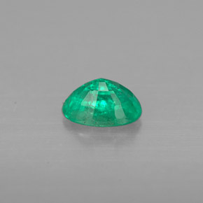 Esmeralda verde natural de 0,42 ct, corte óvalo, VS-SI