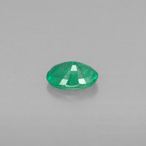 Esmeralda verde natural de 0,41 ct, corte óvalo, VS-SI