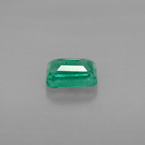 Esmeralda verde natural de 0,70 ct, corte esmeralda, VS-SI