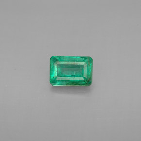 Esmeralda Verde natural de 0.52 ct, corte esmeralda, VS-SI