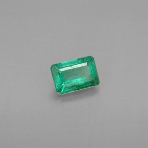 Esmeralda Verde natural de 0.52 ct, corte esmeralda, VS-SI