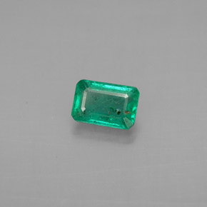 Esmeralda Verde natural de 0.62 ct, corte esmeralda, VS-SI
