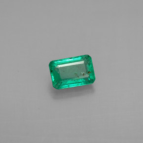 Esmeralda Verde natural de 0.62 ct, corte esmeralda, VS-SI