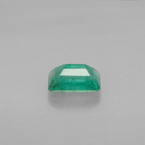 Esmeralda verde natural de 0,58 ct, corte esmeralda, VS-SI