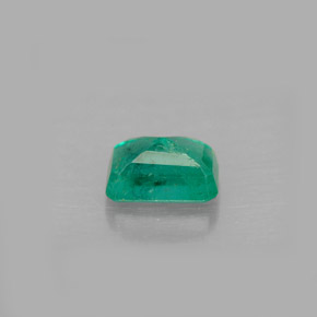 Esmeralda verde natural de 0,66 ct, corte esmeralda, VS-SI