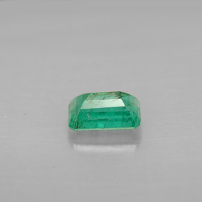 Esmeralda verde natural de 0,60 ct, corte esmeralda, VS-SI