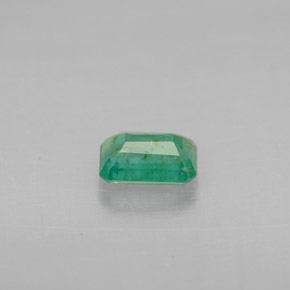 Esmeralda verde natural de 0,55 ct, corte esmeralda, VS-SI
