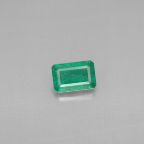 Esmeralda Verde natural de 0.48 ct, corte esmeralda, VS-SI