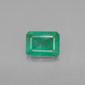 Esmeralda verde natural de 1,17 ct, corte esmeralda, VS-SI