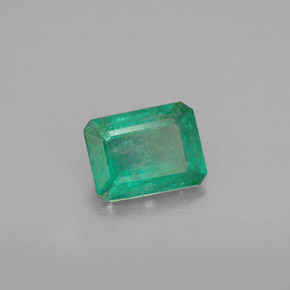 Esmeralda verde natural de 1,17 ct, corte esmeralda, VS-SI