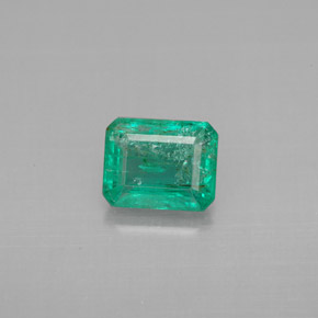 Esmeralda verde natural de 1,12 ct, corte esmeralda, VS-SI
