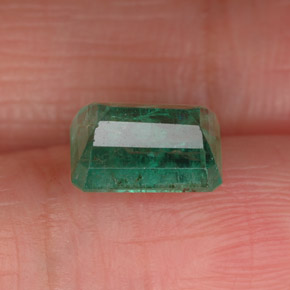 Esmeralda verde natural de 1,65 ct, corte esmeralda, VS-SI