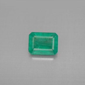 Esmeralda verde natural de 1,19 ct, corte esmeralda, VS-SI