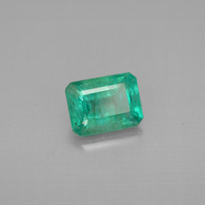 Esmeralda verde natural de 1,37 ct, corte esmeralda, VS-SI