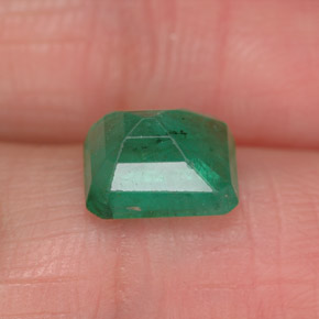 Esmeralda verde natural de 1,70 ct, corte esmeralda, SI-I1