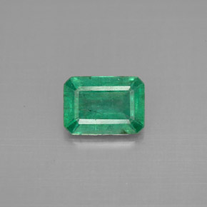 Esmeralda verde natural de 1,16 ct, corte esmeralda, VS-SI