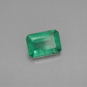 Esmeralda verde natural de 1,16 ct, corte esmeralda, VS-SI