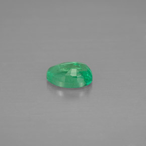 Esmeralda verde natural de 0,42 ct, corte óvalo, VS-SI