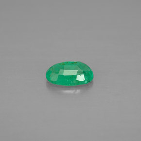 Esmeralda verde natural de 0,40 ct, corte óvalo, VS-SI