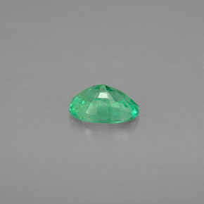 Esmeralda verde natural de 0,43 ct, corte óvalo, VS-SI