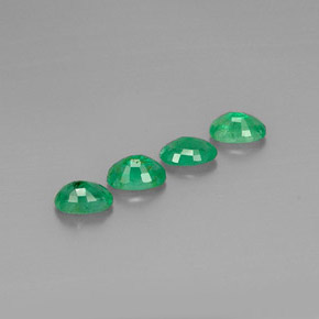 Gemas de esmeralda verde natural de  ct, corte óvalo, VS-SI