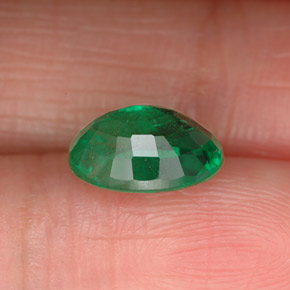 Esmeralda verde natural de 1,75 ct, corte óvalo, SI